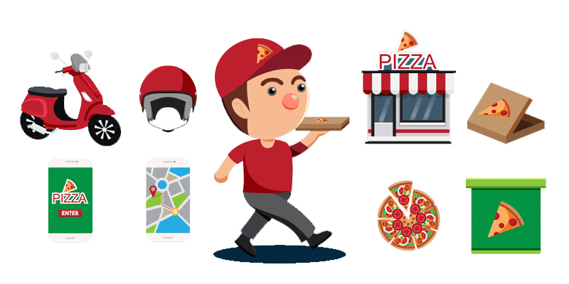 Commande de pizza, livraison pizza, prix des pizzas